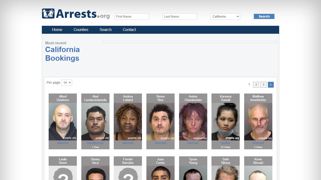 California Arrests and Inmate Search